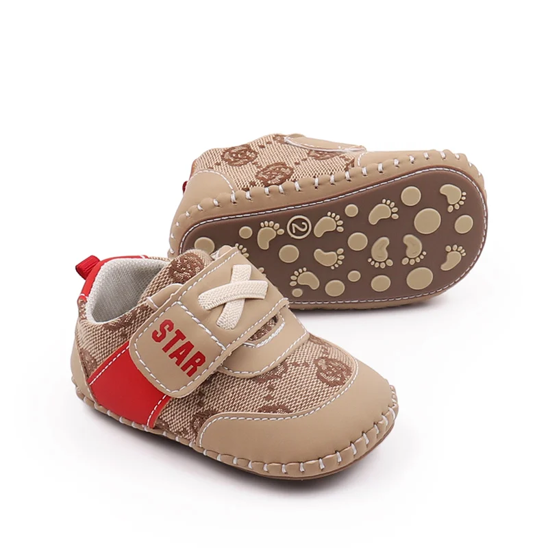 Scarpe da bambino Soft PU suola antiscivolo di alta qualità Sneaker da passeggio per neonato primavera e autunno Outdoor New Fashion BMB3218