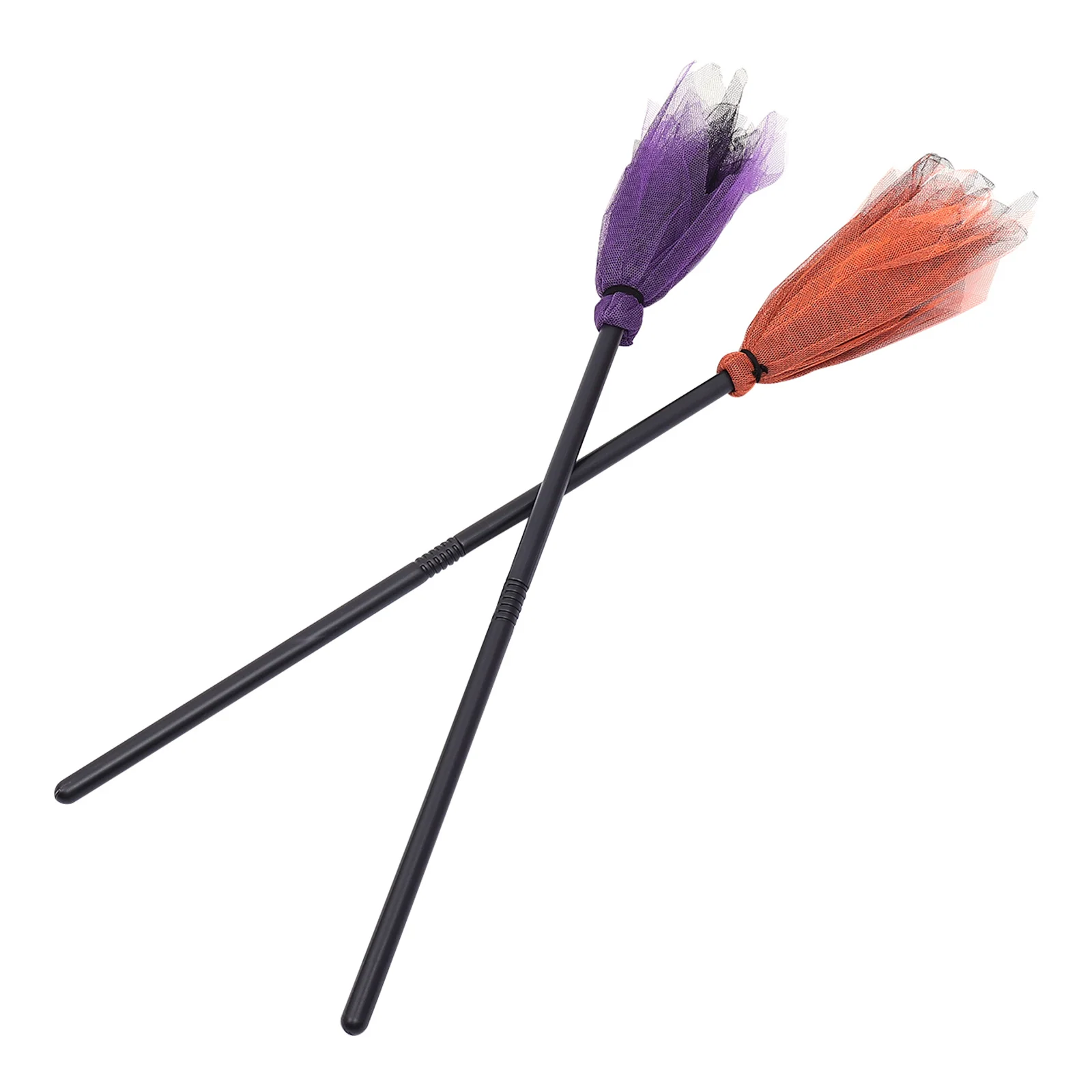 

2pcs Witch Kids Broom Witch Besom Prop Party Supplies Broom Halloween Decorations Role Besom For Halloween Play