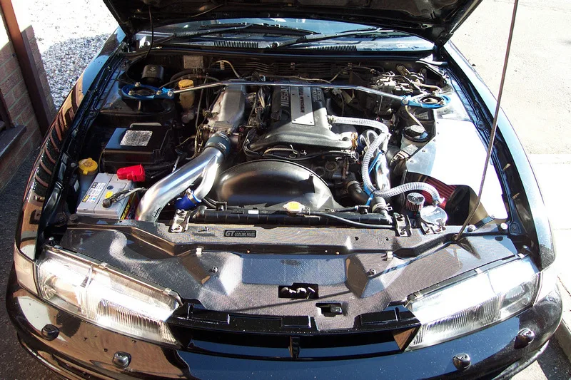 

Подходит для Nissan S14, ранняя охлаждающая панель из углеродного волокна, автомобильная панель