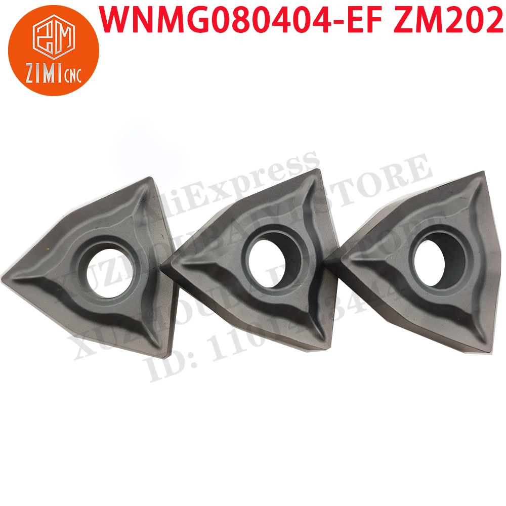 WNMG080404-EF ZM202 WNMG080404-EF أدوات تحول السيرميت قطع مخرطة CNC أدوات القطع شفرة أدوات المخرطة المعدنية إدراجات ميكانيكية