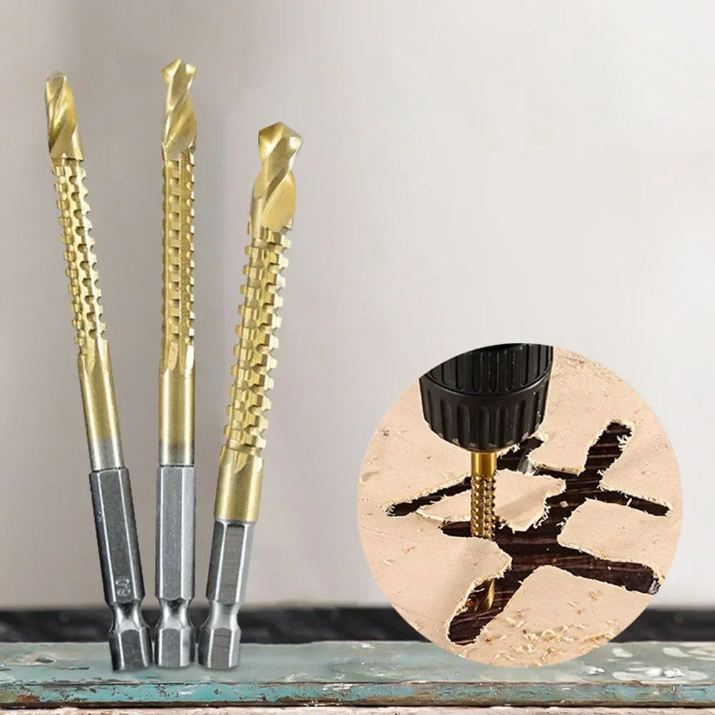 1 PC HSS Twist เจาะ Bits 3-8mm Serrated เซาะร่องตัดเกลียวเจาะสําหรับไม้โลหะพลาสติกตัดเจาะ Slotting เครื่องมือ