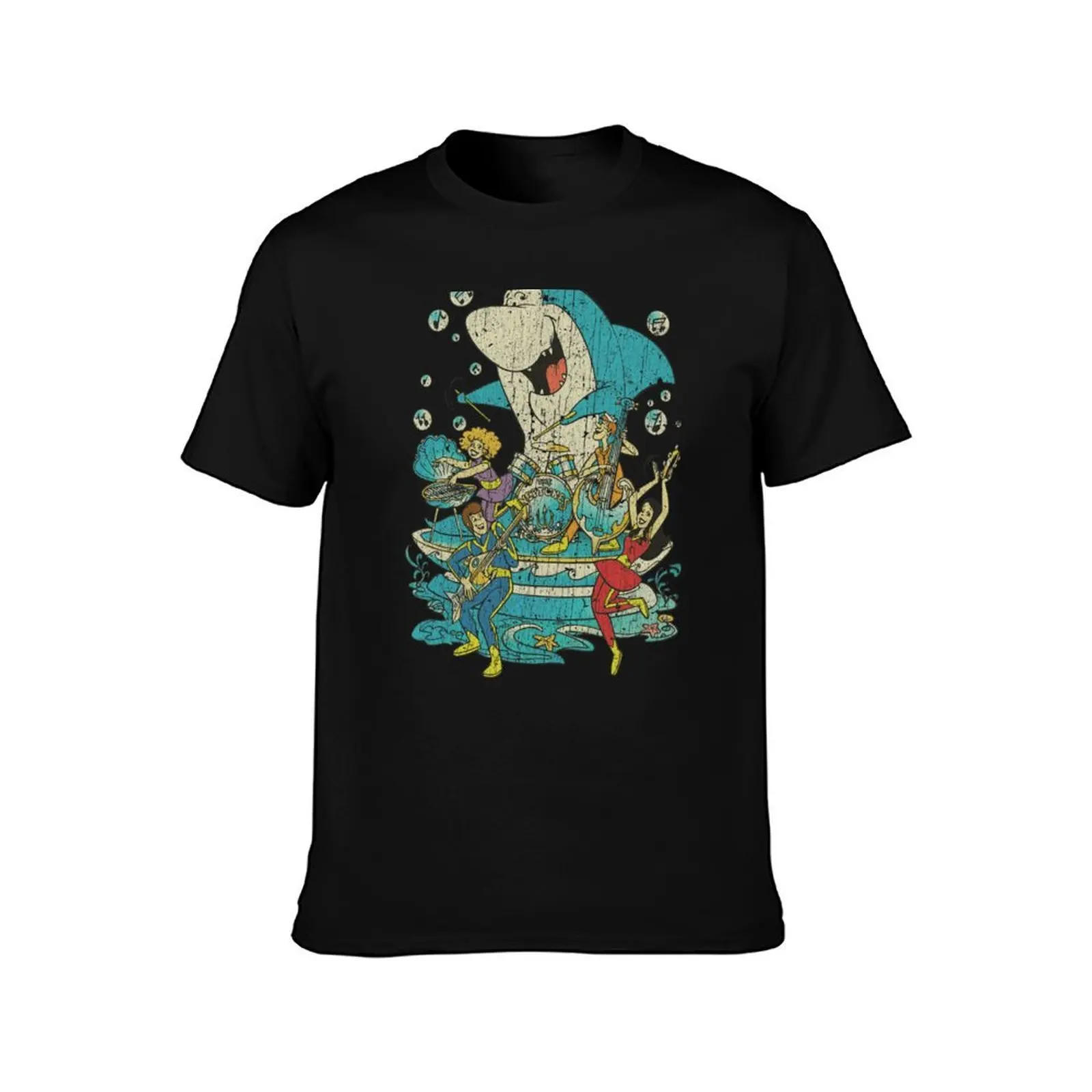 The Neptunes T-Shirt, Summer Casual Cotton Tee, Oversized Streetwear Tops, Vintage Graphic Print, Loose Fit Short Sleeve
