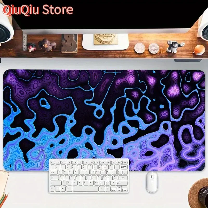 

Topographic Abstract Fluid Line Mouse Pad Desk Mat Desk Accessories Large Gaming Mousepads E-Sports Office Desk Pad Computer
