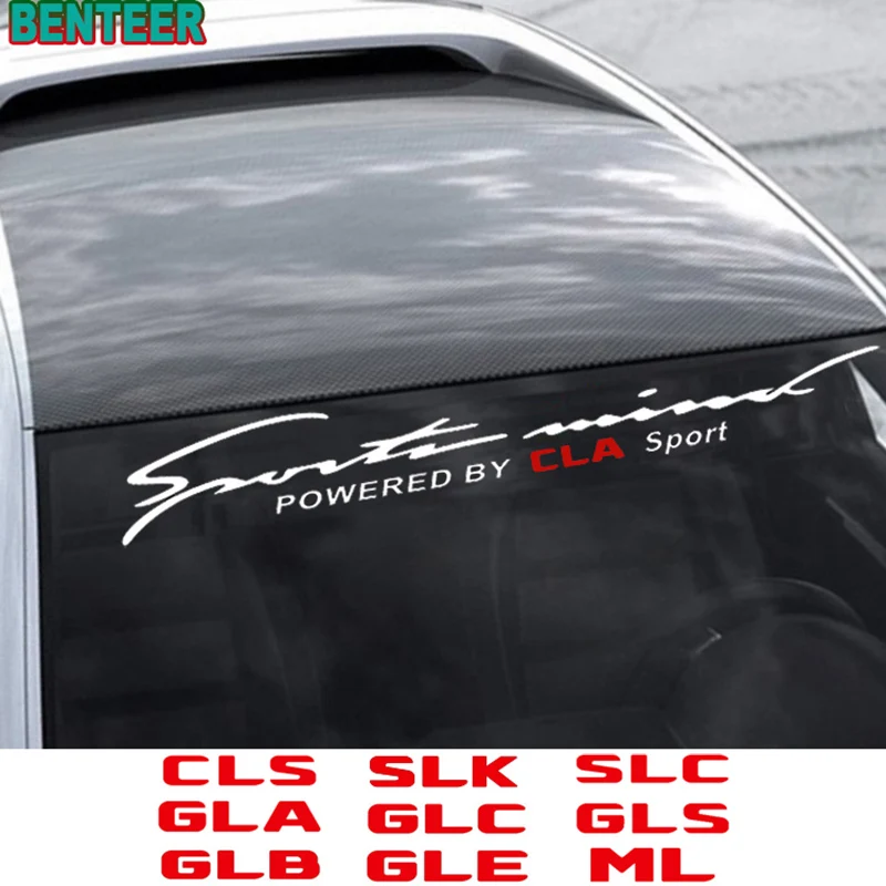 Car windscreen windshield sticker For Mercedes Benz AMG CLA CLS GLA GLB GLC GLE GLS SLC SLK ML