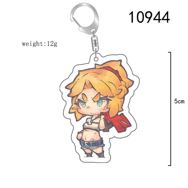 Hot Game Fate Stay Night Figures Acher Gilgamesh Altria Pendragon Cosplay Acrylic Keyring Model Plate key chain Sign