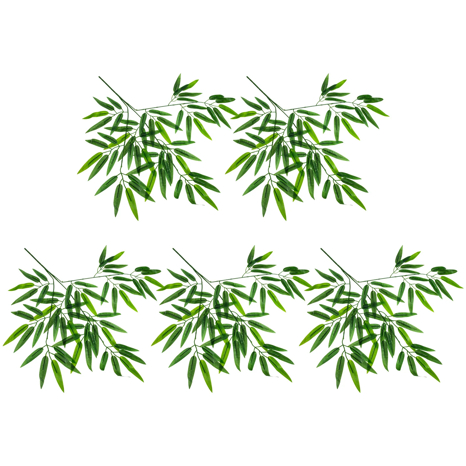 

5Pcs Fake Bamboo Leaves Realistic Simulation Leaves Home Party Office Banquet Decoration Party Decors Fake Plants