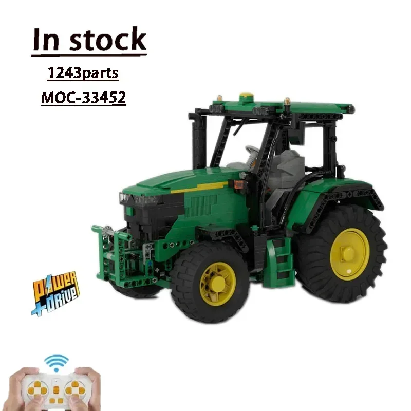 

MOC-33452 Green Agricultural Tractor Assembly Splicing Building Blocks Model MOC Creative Building Blocks Kids Toys Gifts