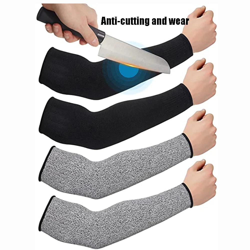 Grade 5 anti-cutting straight sleeve arm guard, anti-cuttings wear-resistant safety protection wrist glass repair arm sleeves