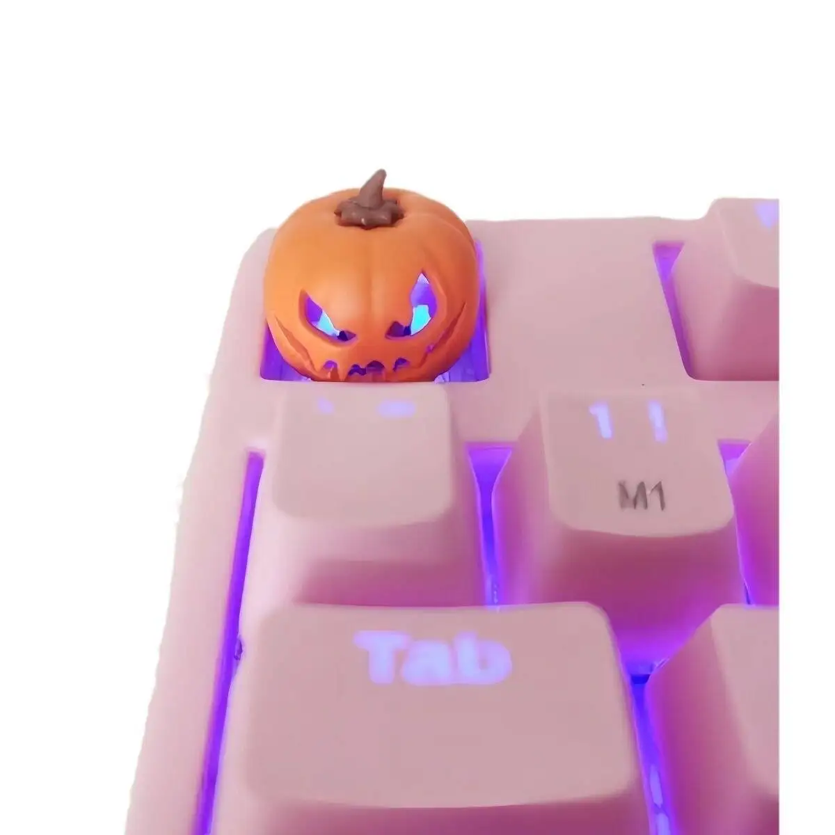 Pumpkin Halloween Personalized Keycaps Cute Creative Keycaps Three-dimensional Translucent Resin for MX Mechanical Keyboard