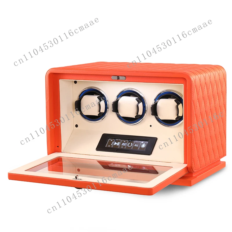 Luxury Automatic Triple Watch Winding Machine, High-end Professional Winding, Silent and Anti Magnetic Protective Cover