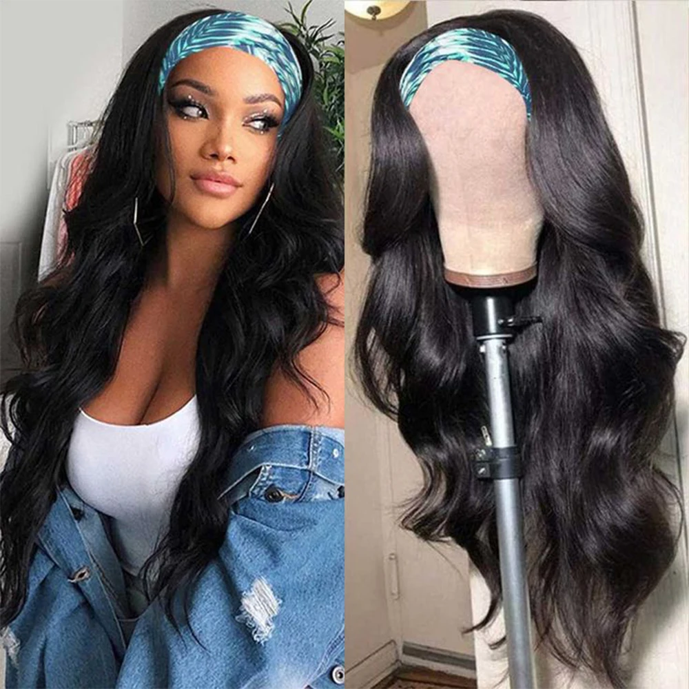 32 inches Headband Wig Human Hair Body Wave Wig 250% Density Remy Human Hair Wigs For Black Women Brazilian Ready To Wear Wig