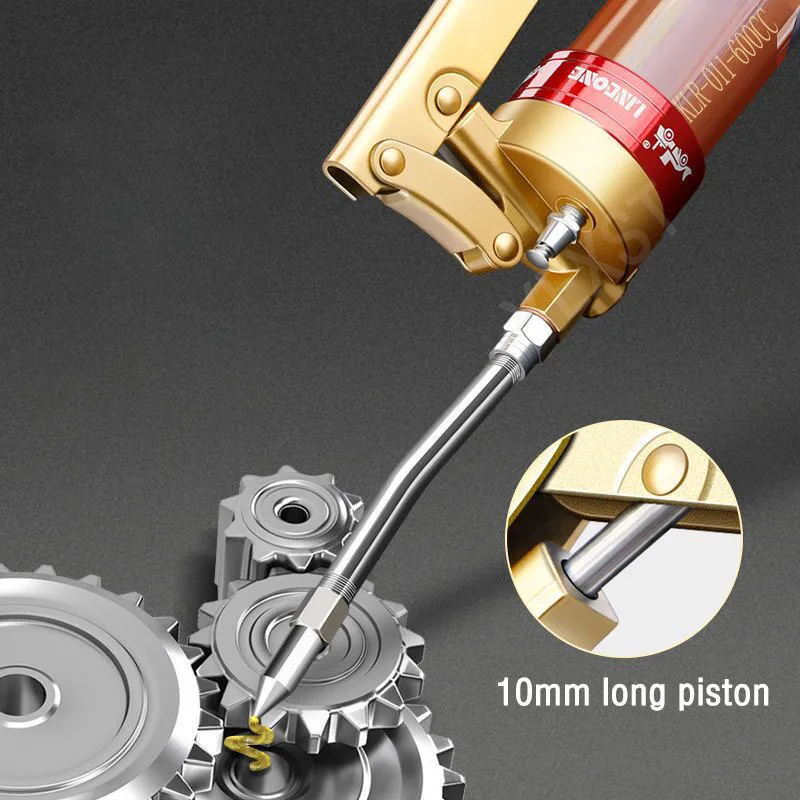 Best High Pressure Transparent 600CC Grease Gun Portable Lubricator Durable Suitable For All Kinds Of Car And Ship Lubrication