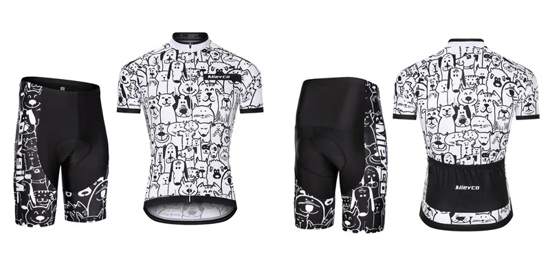 Cat Print Rro Radtrikot-Set, Mountainbike-Uniformen, Sommer-Radsportbekleidung, Fahrradbekleidung für Herren, Radbekleidung, MTB-Fahrradshirt – Detail 3