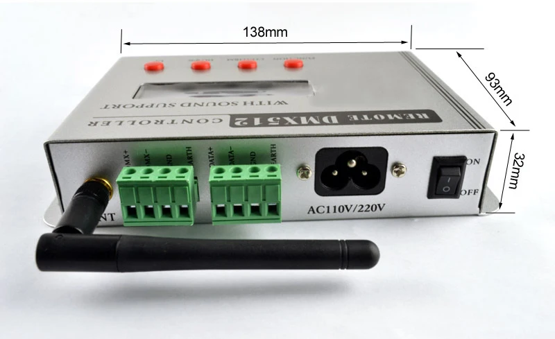 Professional LED Fountain Remote DMX 512 RGB Controller 512*8 Channels With Voice Controlled for  Underwater and Swimming Pool L