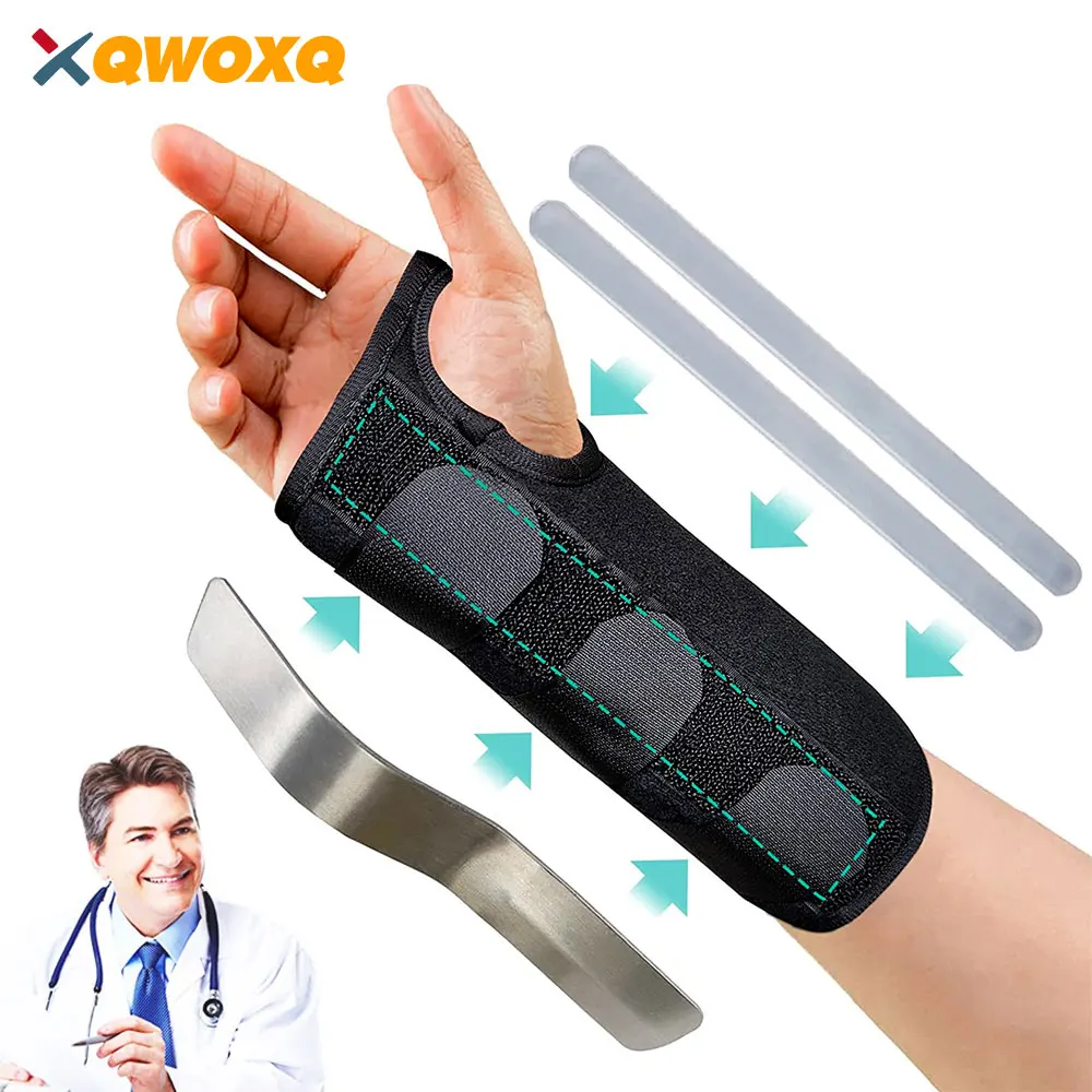1PC Wrist Brace for Carpal Tunnel Relief /Adjustable Night Wrist Support with Splints for Relief Injuries Pain Sprain Tendonitis