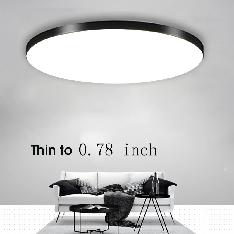 Ultra Thin LED Ceiling Light 38W 28W 18W Chandelier for Living Room Led Ceiling Lamps for Bedroom Bathroom Light Fixture AC220V