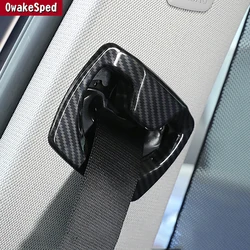 Car Door B Pillar Seat Safety Belt Frame Decoration Cover Carbon Texture Trim For BMW 3 Series F30 2013-18 Interior Accessories