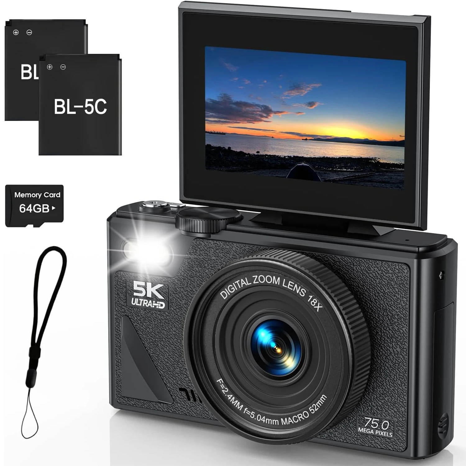 5K Digital Camera F…