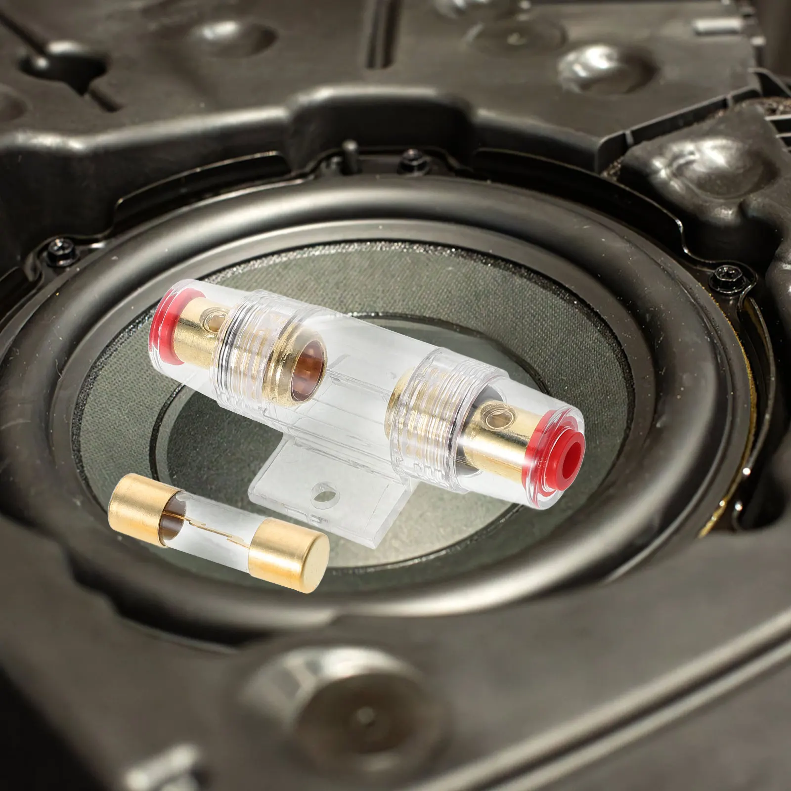 

60A Agu Holder For Car Audio Amplifier Alarm Compressors Automotive Parts Inline Waterproof Transparent Power Protection Block