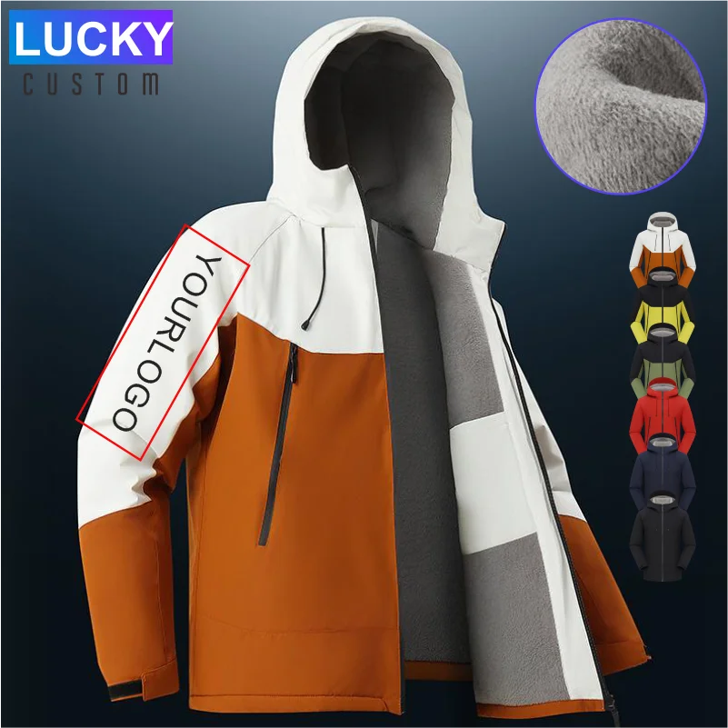 

Утепленные куртки с вашим логотипом на заказ, новая мужская водонепроницаемая ветрозащитная дышащая куртка, модная уличная куртка из софтшелла для горных пеших прогулок