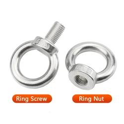 304(A2) Stainless Steel Lifting Eye Nuts / Eye Screws Ring Bolts M3 M4 M5 M6 M8 M10 M12 M14 M16 M18 M20 M24 M27 M30