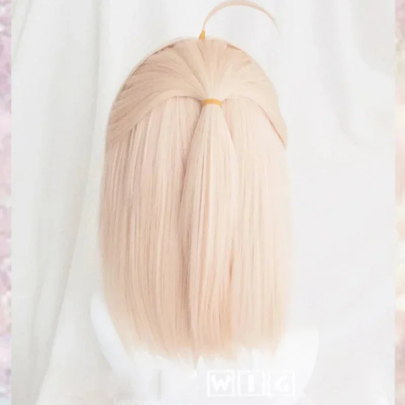 女性用合成コスプレウィッグ,ショートヘア,コスプレ衣装,グランドオーダー,サクラ,セイバー,オキタ,スウジ,運命の行く,ハロウィーンパーティー,mn3