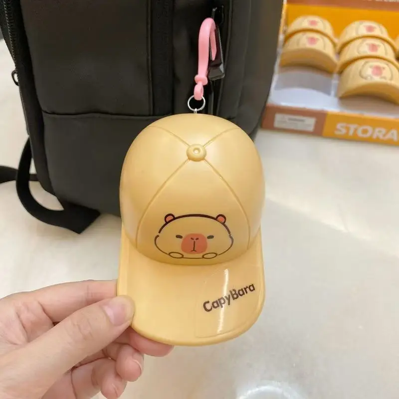 New Trendy Capibala Figurine Blind Box Mysterious Surprise Creative Hat Storage Key Clip Capybara Figurine Backpack Pendant