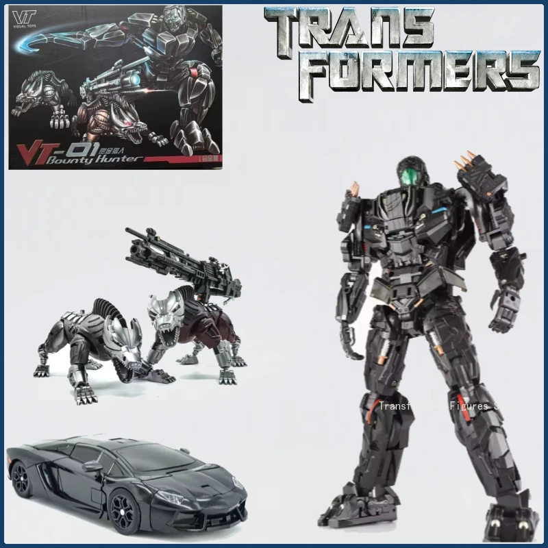 

Transformation MasterPiece VT01 VT-01 Lockdown Peru Kill Movie KO VS UT R01 Alloy With Two Dogs Anime Action Figure Robot Toys