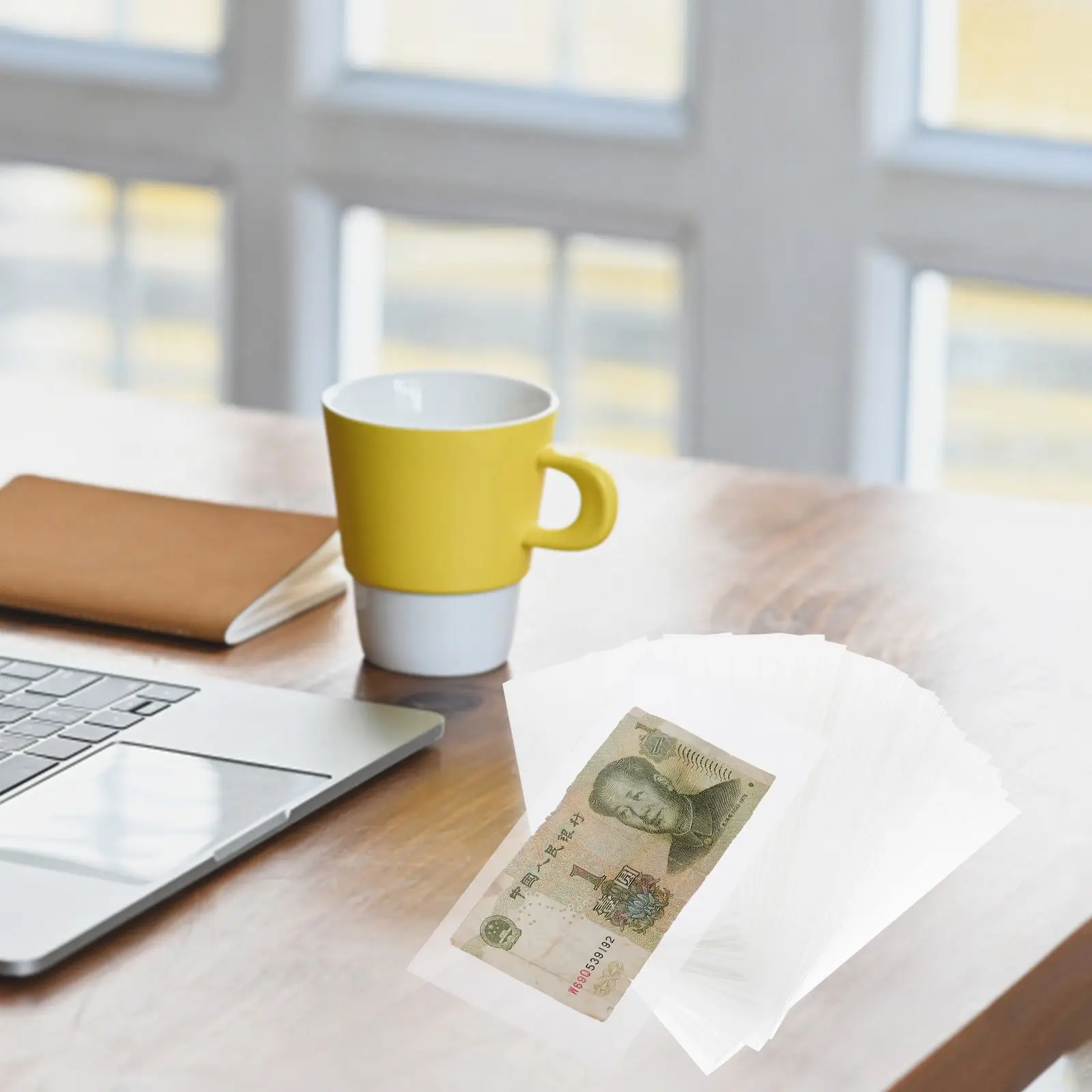 100 Pcs Money Bags Currency Protector Clear Banknote Portable Banknote Box Holders Commemorative Bill Sleeves Storage Box