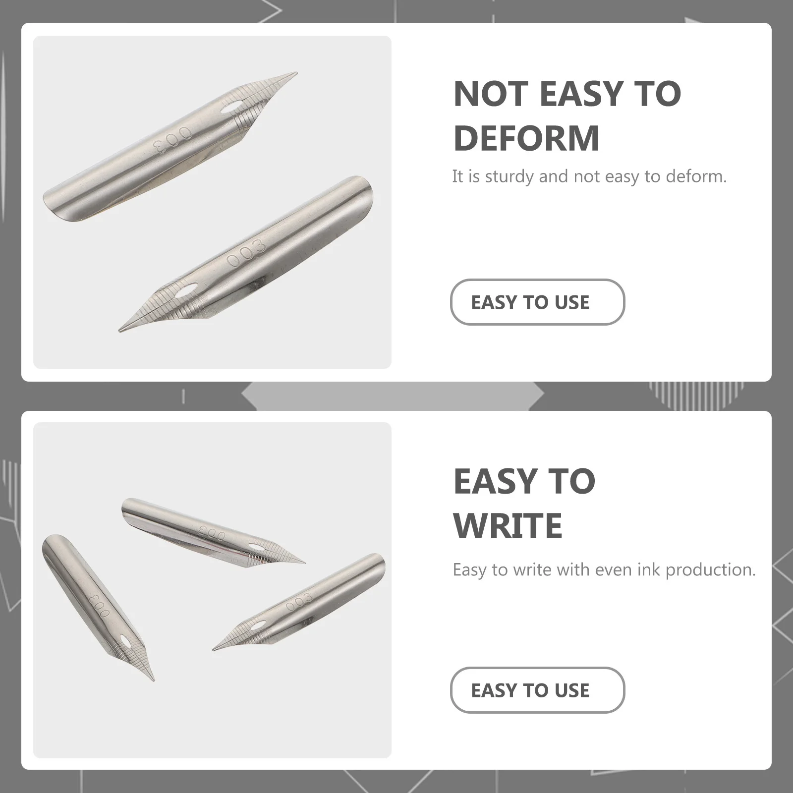 

20 шт., аксессуары для перьевой ручки, сменные наконечники, полупрозрачные стержни для письма из нержавеющей стали для каллиграфии