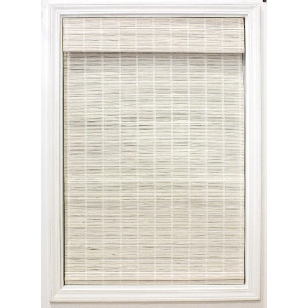 Cordless Bamboo Roman Shades for Windows - Matchstick Bamboo Blinds for Defuse Sun Light - Easy to Lift & Fold Up, curtain