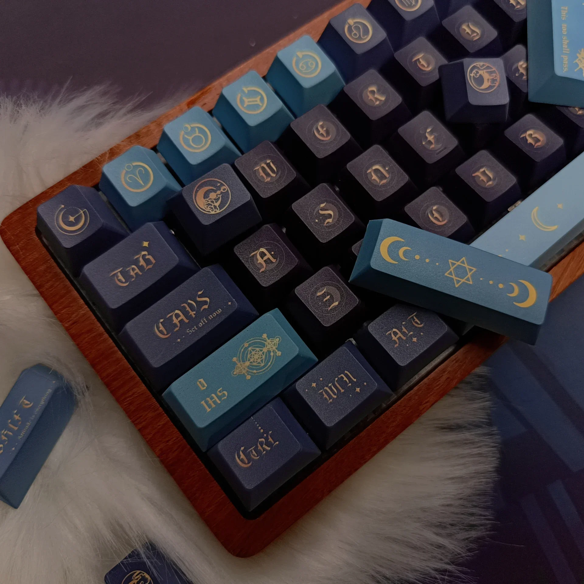 

Yueyun mechanical keyboard PBT keycap full five-sided sublimation