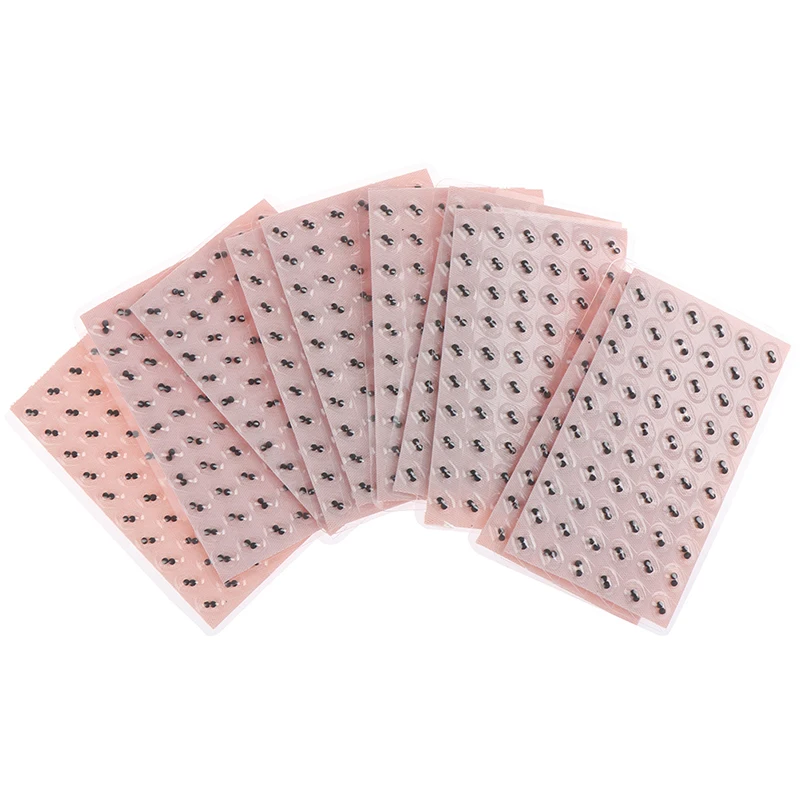 600Pcs/lot Auricular Therapy Seeds Ears Massage Stickers Ear Point Massage Press Magnets Plated Seeds Needle Patch