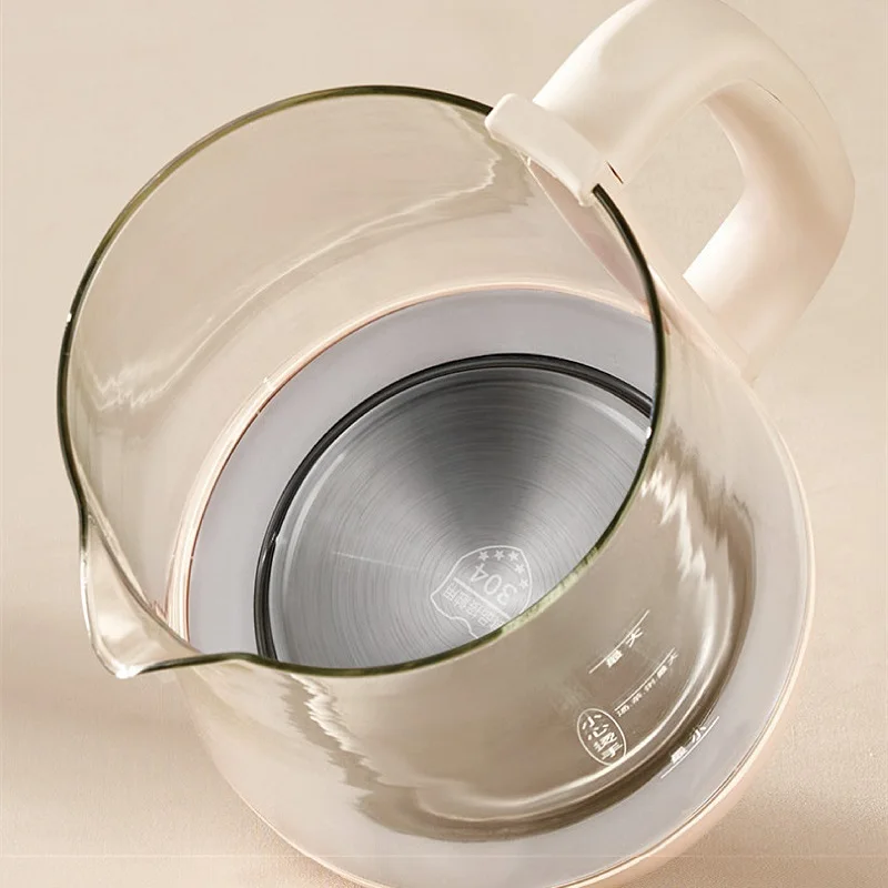 2L متعددة الوظائف وعاء الصحة مكتب ماكينة صنع الشاي التحكم في درجة الحرارة الزجاج زهرة إبريق الشاي الاحتياطي الحساء كوك السيارات الدفء غلاية