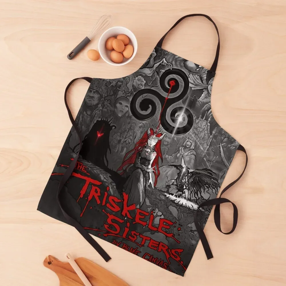 The Triskele Sisters Issue 1 Poster Apron Kitchen Tools Teacher Apron