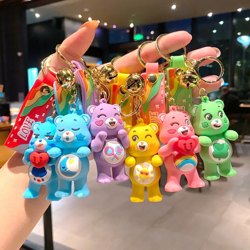 

Popular Care Bears Keychain Cute Trendy Exquisite Doll Keychain Bag Decor Accessories Couple Birthday Valentine's Day Gifts