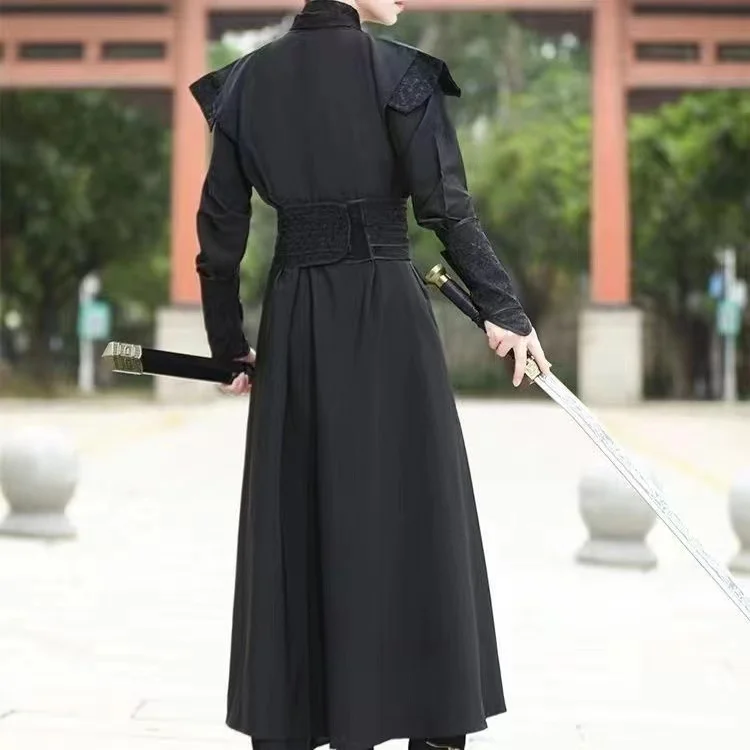 Black Power Cosplay Cotsume Anime Moran Heixuan Zhouhui Clothing Dress Niche Boys Dark Swordsman Young Hero Show Clothes COS