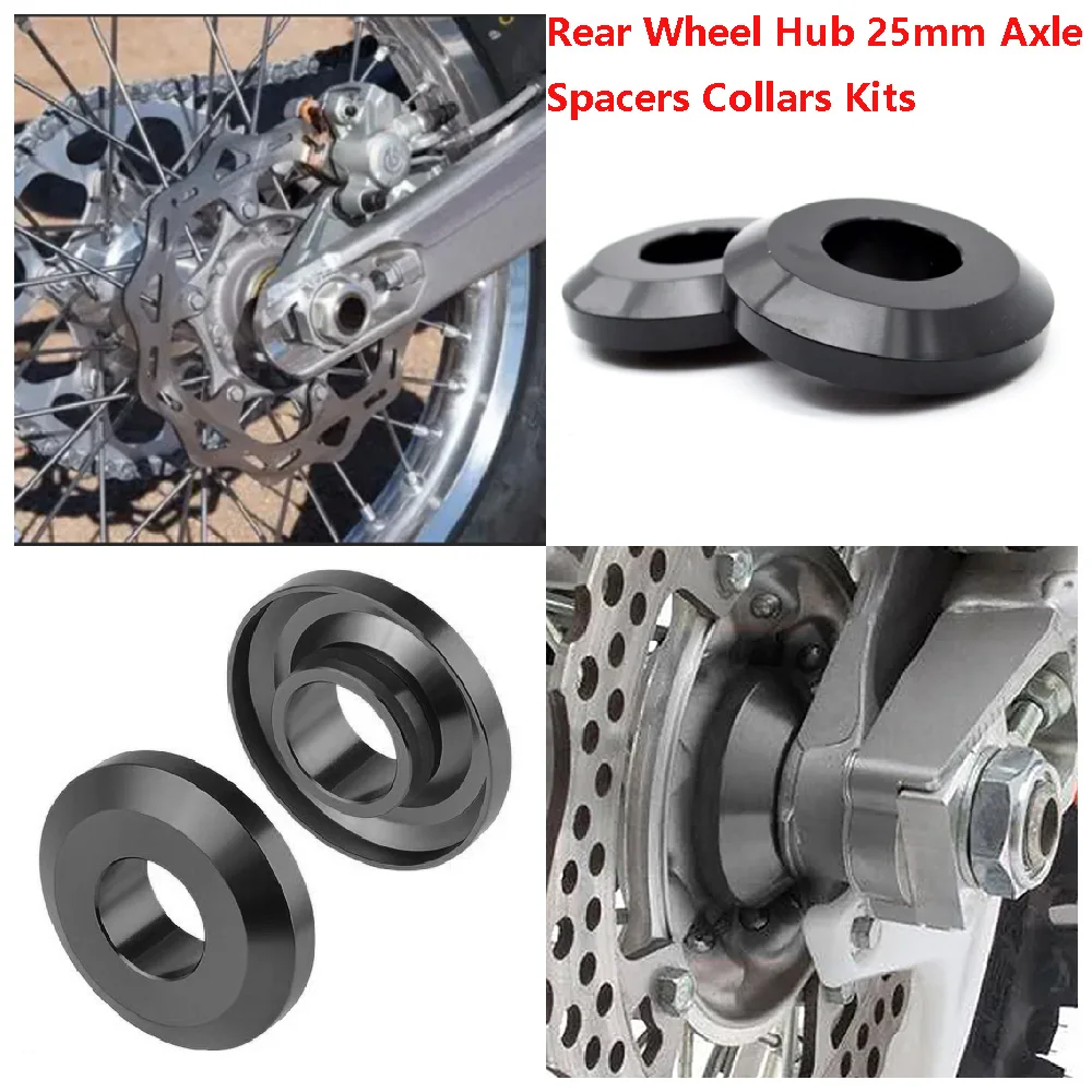 

Fits for KTM 125-450 SX SXF SX-F XC XCF XC-F 2013-2022 Motorcycle Rear Wheel Hub 25mm Axle Spacers Collars Upgrade Kits