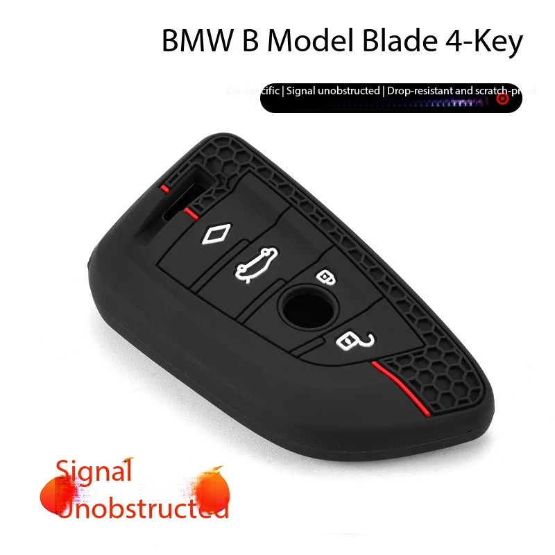 Geschikt voor BMW X1 sleutelhoes 5 Serie 3 Serie X3 Blade 7 Serie M2 Smart X6 Heren en Dames Auto Siliconen Beschermhoes