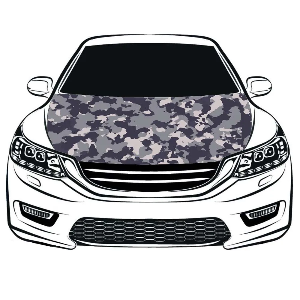 

Camouflage car hood cover flags 3.3x5ft/5x7ft car bonnet banner