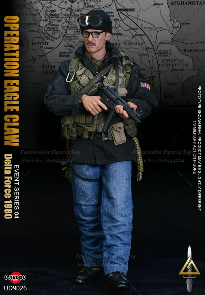 UJINDOU UD9026 1/6 Men Soldier U.S. ARMY DELTA FORCE OPERATION EAGLE CLAW 1980 Full Set 12inch Action Figure Model