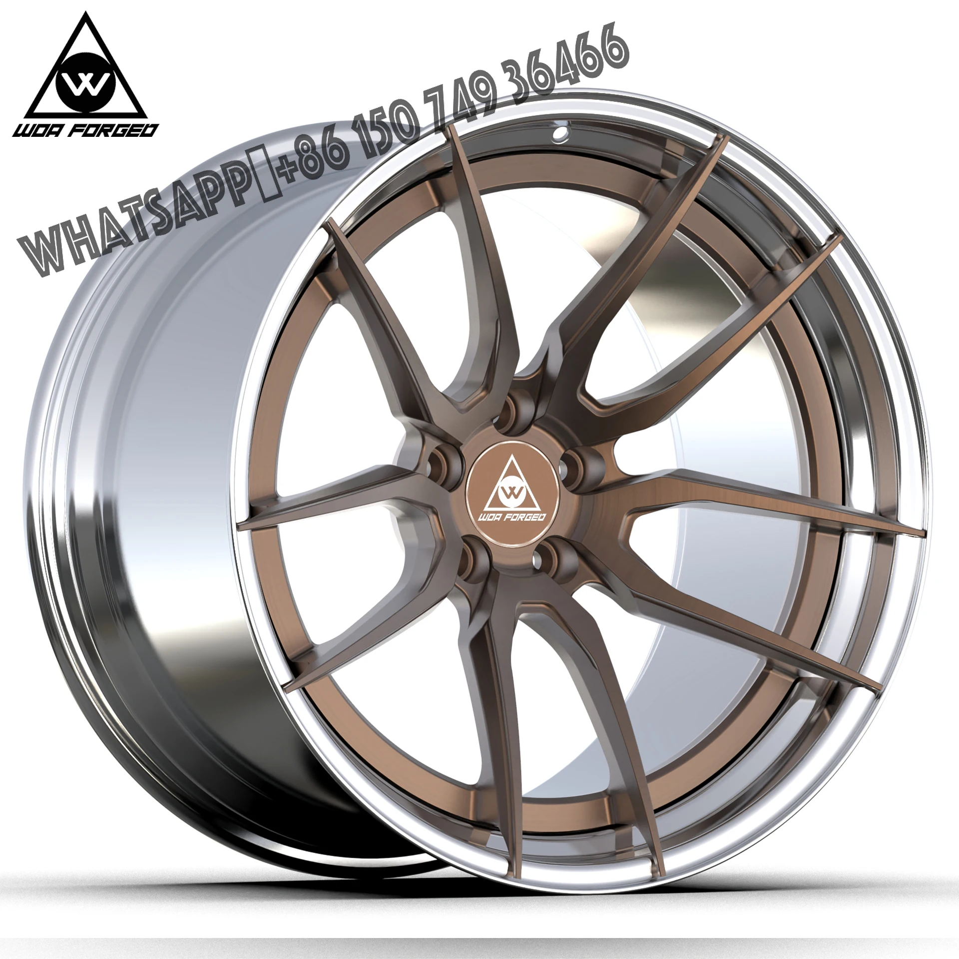 

2-piece 20 21 22 23 Inch Carbon Fibre Wheels Rim Forged Wheels for SF90 911 R8