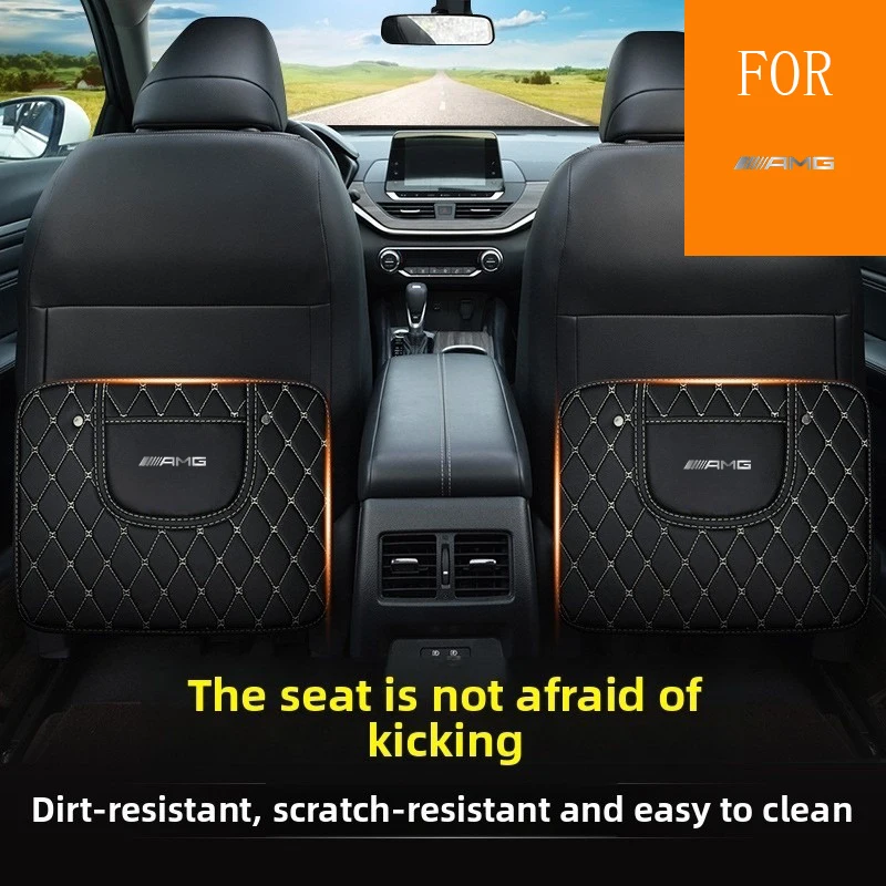 

Автомобильные противоударные коврики, защита спинки сиденья для Mercedes Benz AMG W204 W203 W212 W211 W124 W210 GLC GLE E CLA GLA W205 W211 W213