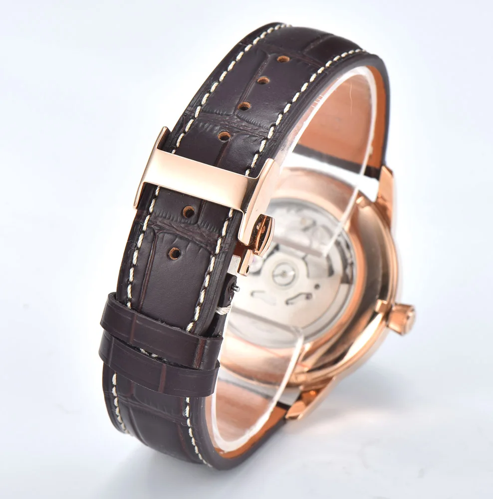 NH35 كوكتيل ساعة أوتوماتيكية للرجال مقاوم للماء ساعة اليد مزدوجة قبة الياقوت كريستال حالة الغوص ساعة تاريخ NH35 ساعة شعار مخصص