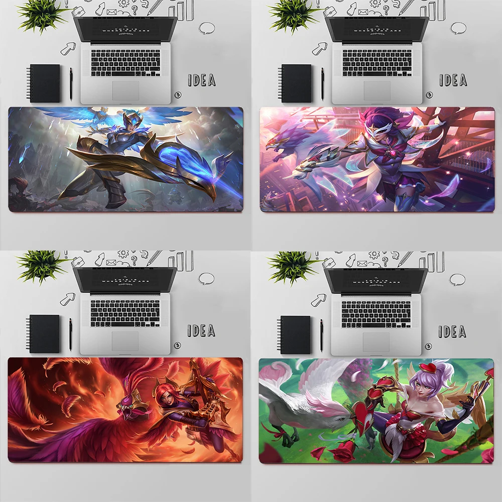 League of Legends Quinn Gaming Mouse Pad Large Mouse Pad PC Gamer Computer Mouse Mat Big Mousepad Keyboard Desk Mat Mause Pad