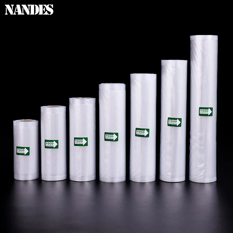 500 سنتيمتر/لفات أكياس الغذاء فراغ ل Sous فيديو تخزين كيس التعبئة والتغليف ل فراغ السدادة اللحوم الفواكه الخضروات #2