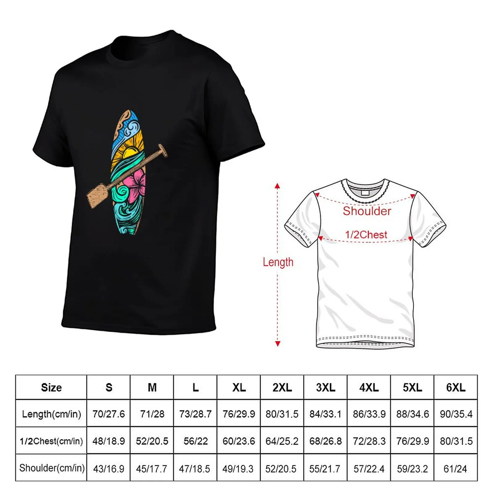 SUP Stand up paddle board T-Shirt vintage t shirts shirts graphic tees street wear anime clothes workout shirts for men