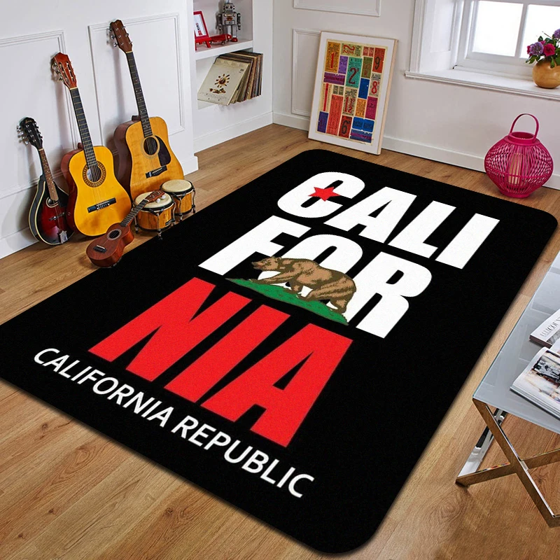 C-californiaslang Printed Carpet Fashion Yoga Mat Non-Slip Carpet Bedroom Decoration Outdoor Carpet Bedroom Birthday Gift