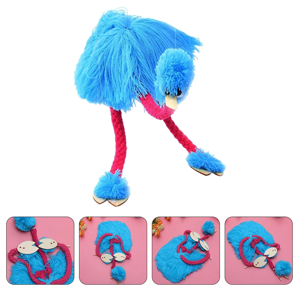 Ostrich Marionette Animals Puppet Plush Marionettes Baby Toy Kids Playthings Children's Toys Puppets for Puzzle