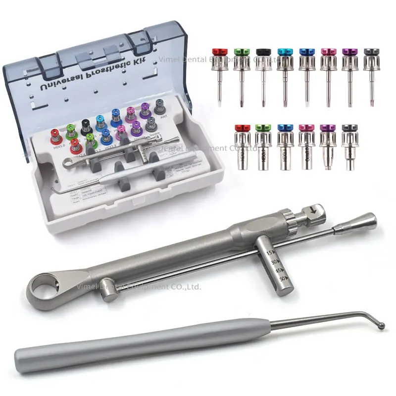 Dental Implant Screw Driver Kit Implant Torque Wrench Screwdriver Prosthetic Kit Ratchet Drivers Dentistry Implant Repair Tools view 2